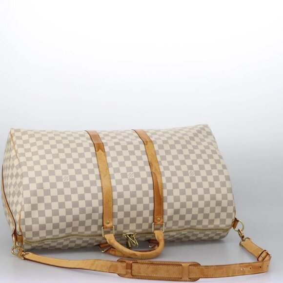 LOUIS VUITTON Damier Azur Keepall Bandouliere 55 Boston Bag - Picture 6 of 14